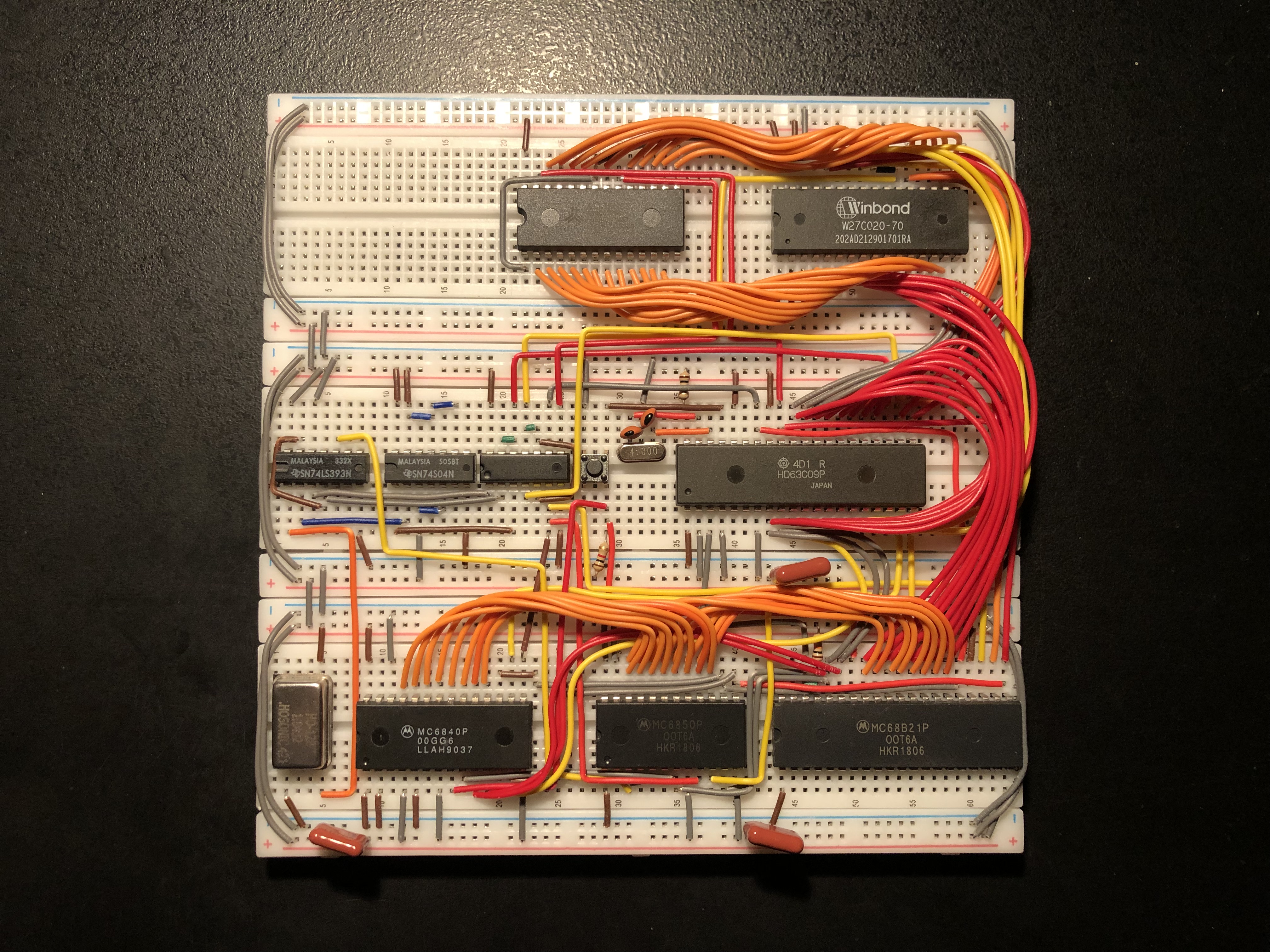 MC6809 breadboard project