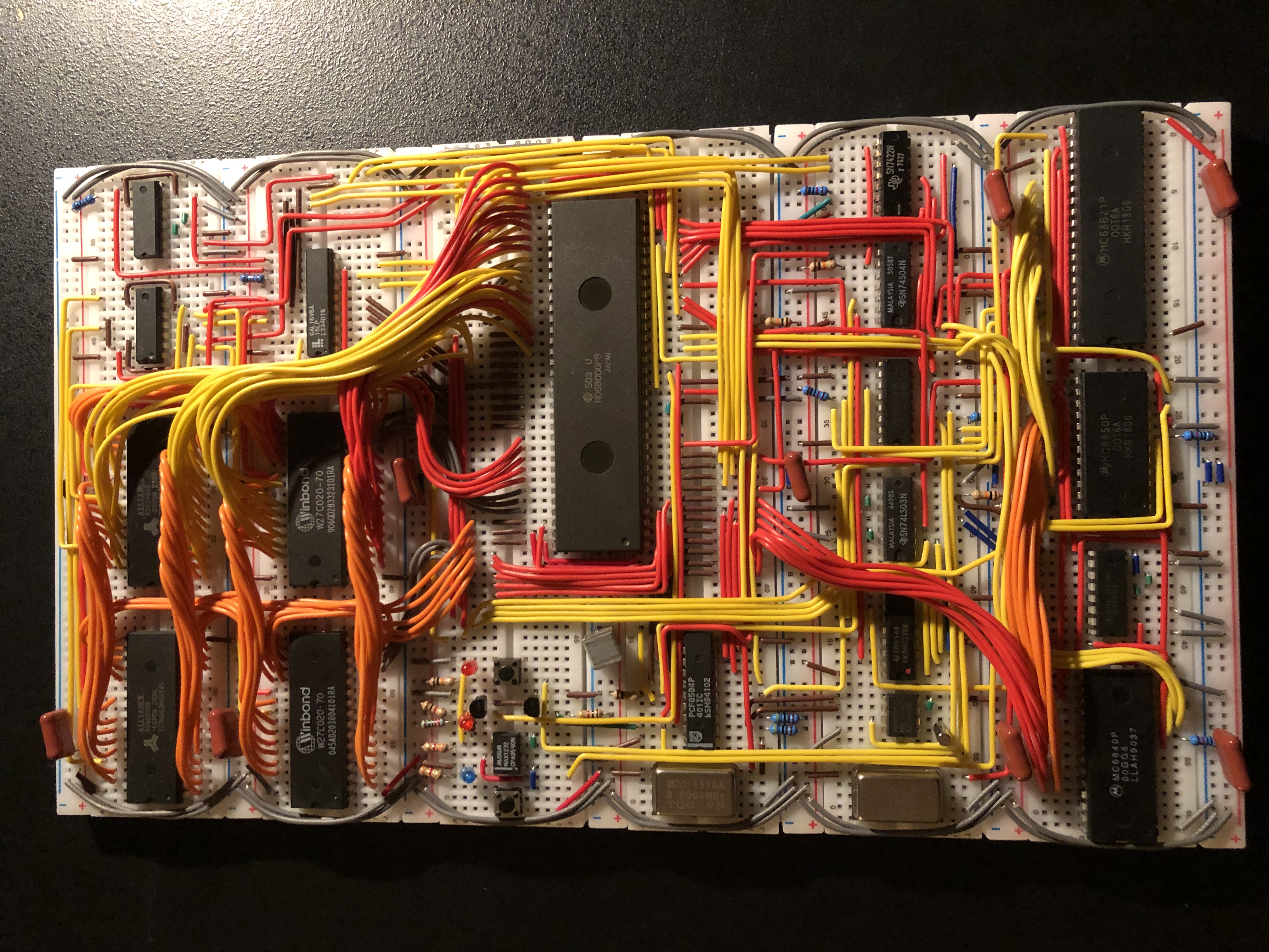 HD68000 breadboard project