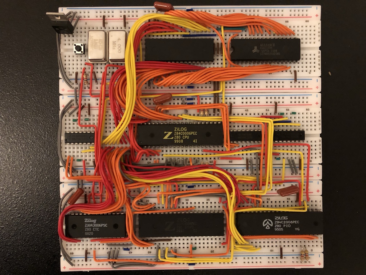 Z84C00 breadboard project